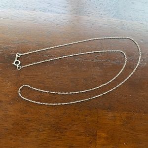 Braided Sterling Silver 9.5'' Chain Necklace